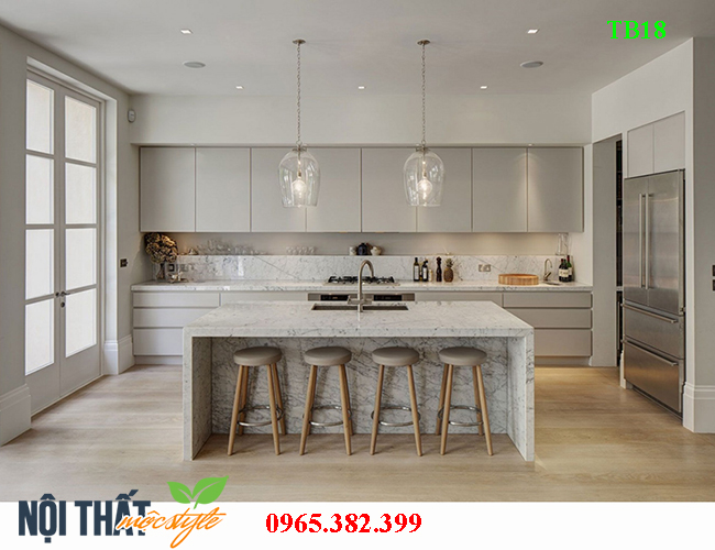 Mẫu tủ bếp TB18  -tủ gỗ công nghiệp cao cấp cho các căn hộ chung cư, biệt thự đẹp nhất Mẫu tủ bếp TB18 -tủ gỗ công nghiệp cao cấp cho các căn hộ chung cư, biệt thự đẹp nhất
