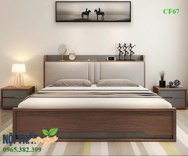 Giường ngủ bọc đệm đầu giường GN67 Giường ngủ bọc đệm đầu giường GN67