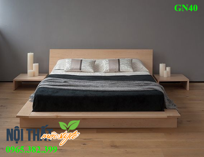 Giường ngủ kiểu Nhật GN40 nét đẹp đến từ sự giản đơn Giường ngủ kiểu Nhật GN40 nét đẹp đến từ sự giản đơn