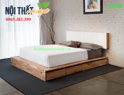 Giường ngủ GN48-Giường hộp 4 ngăn kéo môc mạc