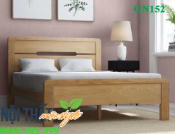 Giường ngủ GN152 gõ sồi