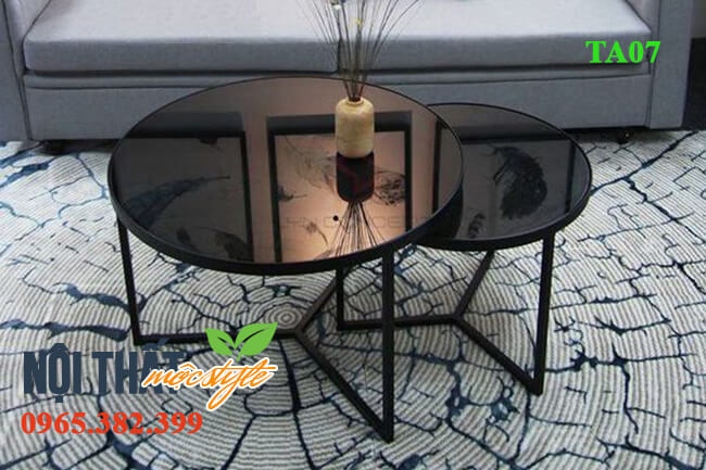 Cặ bàn trà kính TA07 Cặ bàn trà kính TA07