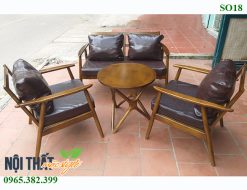 Mẫu bàn trà kết hợp với bộ sofa