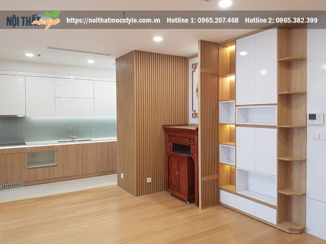 Hệ tủ chứa đồ rộng lớn tọa không gian chứa đồ thoải mái