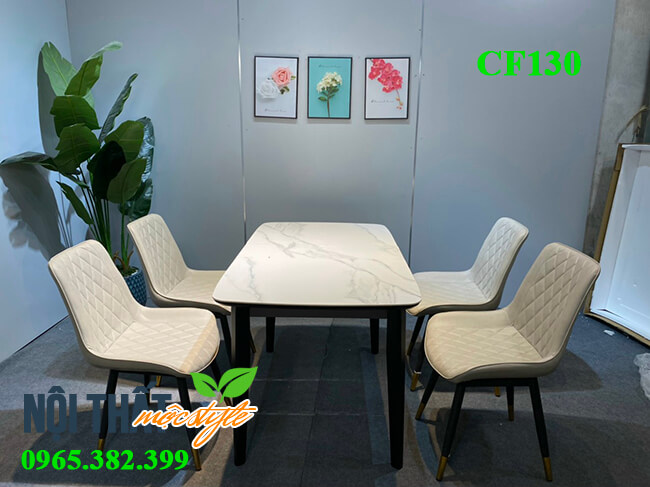 bộ bàn ăn 4 ghế nhập khẩu Bộ bàn ăn ghế loft hiện đại