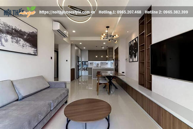 Tổng thể không gian nội thất phòng khách