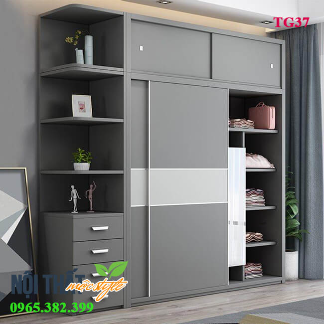 Mẫu tủ quần áo hiện đại TG37 Mẫu tủ quần áo hiện đại TG37